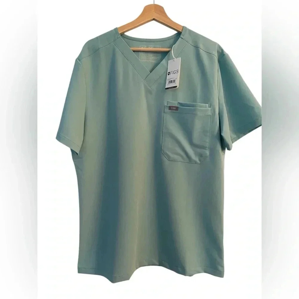 NWT FIGS Men’s Slim Leon Three Pocket Scrub Top M21SW1051  Size L FiGs - Picture 8 of 8